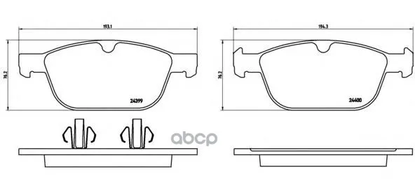 Колодки Тормозные Volvo Xc 60 08- Передние Brembo P86023 Brembo арт. P86023