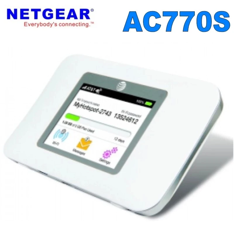 

New And Unlocked Netgear Wireless AC770S 4G Wireless Router With Sim Card Slot With Antenna PK AC815s AC810s