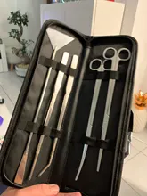 Tweezers-Set Scissors Landscaping-Tool-Kits Aquarium Aquatic-Plants Stainless-Steel 5pcs
