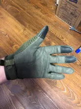 Guantes tácticos con pantalla táctil para hombre, de combate militar, Airsoft, al aire libre, escalada, tiro, Paintball, protección dura, dedo completo