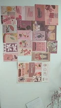 20 Uds., Vintage, estilo japonés, cuarto de recortes con pegatinas decorativas, palo de etiqueta, álbum diario, papelería, sello Retro, pegatina de planta