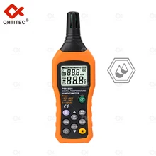 Qhtec – thermomètre et hygromètre environnemental PM6508, 100 groupes de données, enregistrement, humidité, multimètre, testeur, capteur d'humidité 