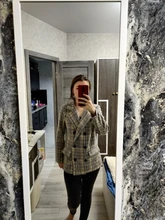 Women Blazer Coat Short Simplee Office Long-Sleeve Elegant Ladies Pocket Autumn Winter