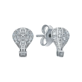 

Silver earrings with cubic zirconia sunlight sample 925