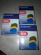 Parches de colores transpirables para ojos, almohadillas estériles para los ojos, Kit de primeros auxilios, tirita, 60 uds./3 cajas, envío gratis