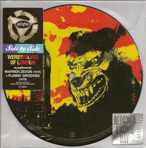 Warren Zevon The Flamin' Groovies / Side By Side: Werewolves Of London (Picture Disc)(7" Vinyl Single) | Электроника