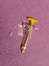 Alimentador de pollos para loros, inyector de jeringa con cabezal de cobre, suministros de alimentación para aves, 10ml