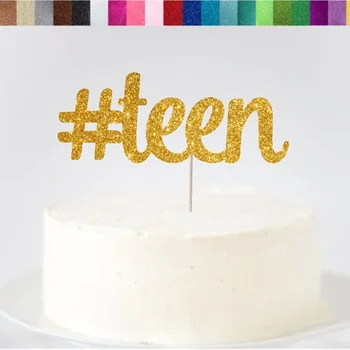 

Personalized Hashtag Teen Cake Topper,13 Cake Topper, 13th Birthday Topper, Teenager Cake Topper, 13th Birthday Party Decor