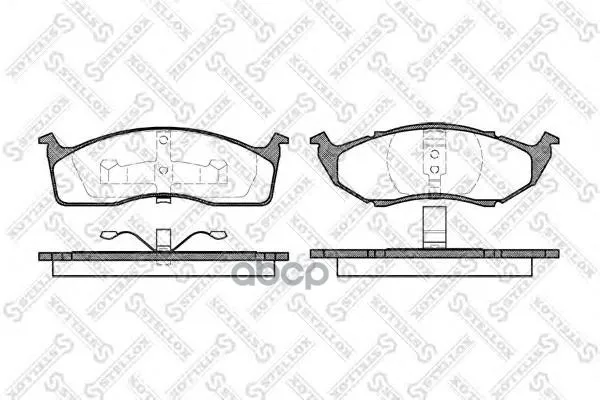 458 020b-Sx_колодки Дисковые П.! С Антискр. Пл Chrysler Vision 3