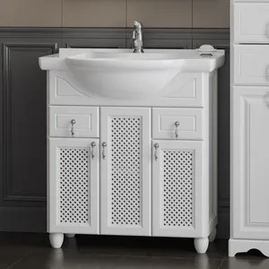 

Cabinet under the sink opadiris Tibet 80 with a grill, white matte 9003 (z0000012647)