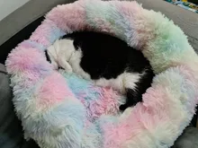 Bed Blankets Small Large Basket-Beds Sofa-Cushion Kennel Cat-House Dogs Plush Round Dount