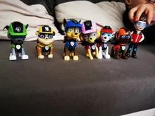 Figuras de acción de la Patrulla Canina, set de 7 piezas de juguetes para niños, figuras extraíbles de Capitán Ryder, Pow Patrol, Psi Patrol