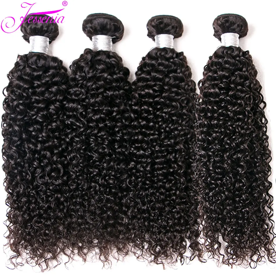 Tissage Mongolian Raw Kinky Curly 3 4Bundle Deals Virgin Hair Extension 8-26Inch 100% Real Human HairWeave human hair extensions