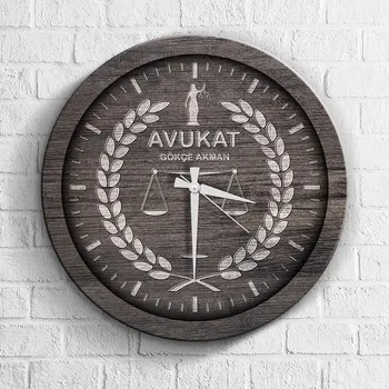 

Personalized Professional Attorney Wood Wall Clock-4