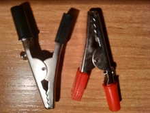 Alligator Clips-Clamps Crocodile-Clips Insulated Cable Lead-Testing Metal 10pcs/Lot Plastic-Handle