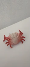 Japoneses nuevos creativos lindo cangrejo pluma titular halterofilia cangrejos Penholder estante soporte de almacenamiento regalo papelería