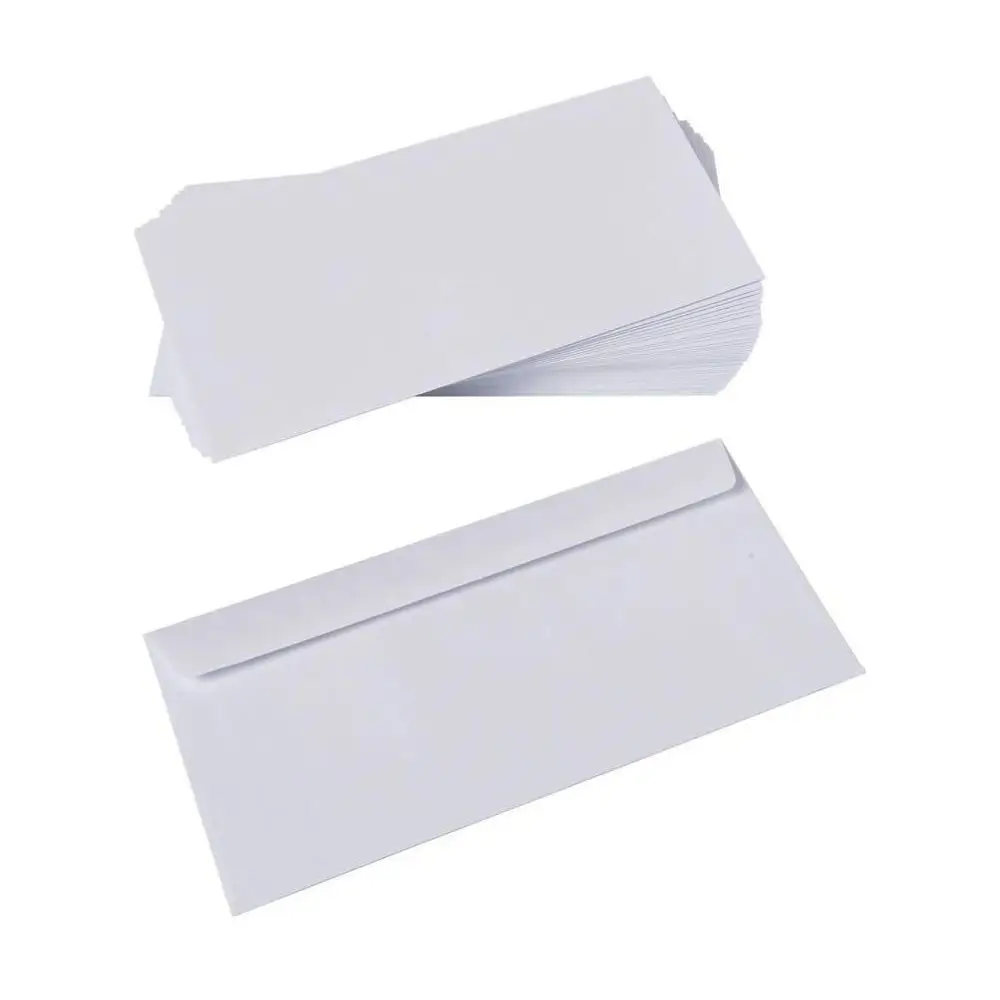 Sobres de papel para correspondencia | 110 x 220 mm (DL) | sin ventana | autoadhesivo | blanco | 500 uds --- cartas envío postal