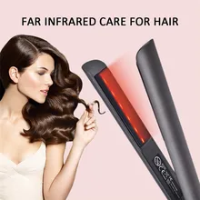 Выпрямитель для волос 2 в 1 Паровая щипцы для завивки волос Выпрямление керамических пластин плоский утюг с цифровым профессиональным инструментом для завивки волос