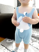 Peleles para bebé, ropa de conejo tejido para recién nacidos, monos para niño y niña, traje de Pascua de una pieza, disfraz de dibujos animados