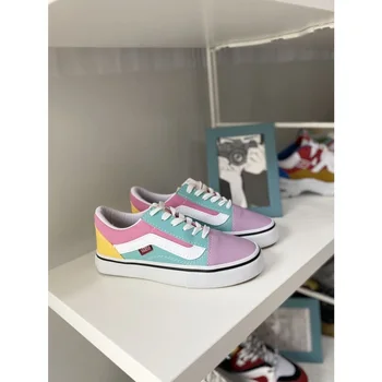 

Shoes Running High Quality Sport Walking Skateboarding High Authentic Athletic Gym Jogging Women Canvas Upper Rainbow