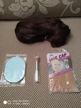 AISI QUEENS corto marrón peluca pelucas sintéticas con flequillo para las mujeres púrpura de la onda de agua Natural Bob pelucas resistente al calor falso pelo