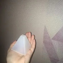 Molde de silicona para manualidades, pirámide transparente, resina decorativa, manualidades fabricación de joyas, molde de resina para joyería