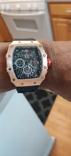 Reloj deportivo con esfera grande para hombre, cronógrafo de cuarzo, militar, dorado, de lujo, Hip-Hop