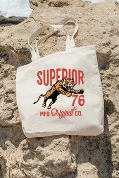 

Angemiel Bag Superior Tiger Shopping Beach Tote Bag