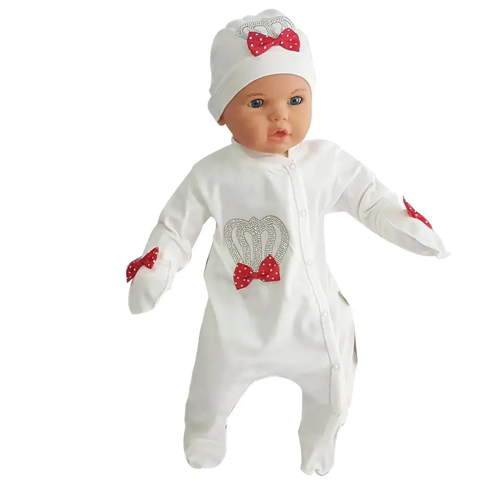 

Lux Baby Jumpsuit Set Red