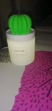 280ML Air Humidifier Soft LED Light Cactus Ultrasonic Aroma Essential Oil Diffuser 