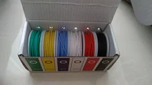 Cable de cobre flexible en diferentes colores, aislante de silicona flexible, calibres en AWG 30, 28, 26, 24, 22, 20 y 18, paquete con 6 colores, linea DIY
