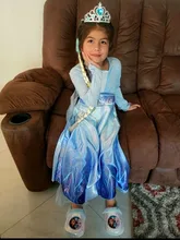 Elsa Dresses For Girls Princess Party Elsa Costume Snow Queen 2 Cosplay Elza Vestidos