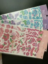 Mr. Paper-pegatinas de hoja lisa, 8 diseños, 1 unidad/bolsa, estilo Ins, Serie de lenguaje de flores, cuentas de mano creativas, Material de decoración DIY