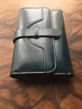 Cartera de piel auténtica de alta calidad para mujer, billetera pequeña RFID antirrobo, tarjetero, monedero, a la moda