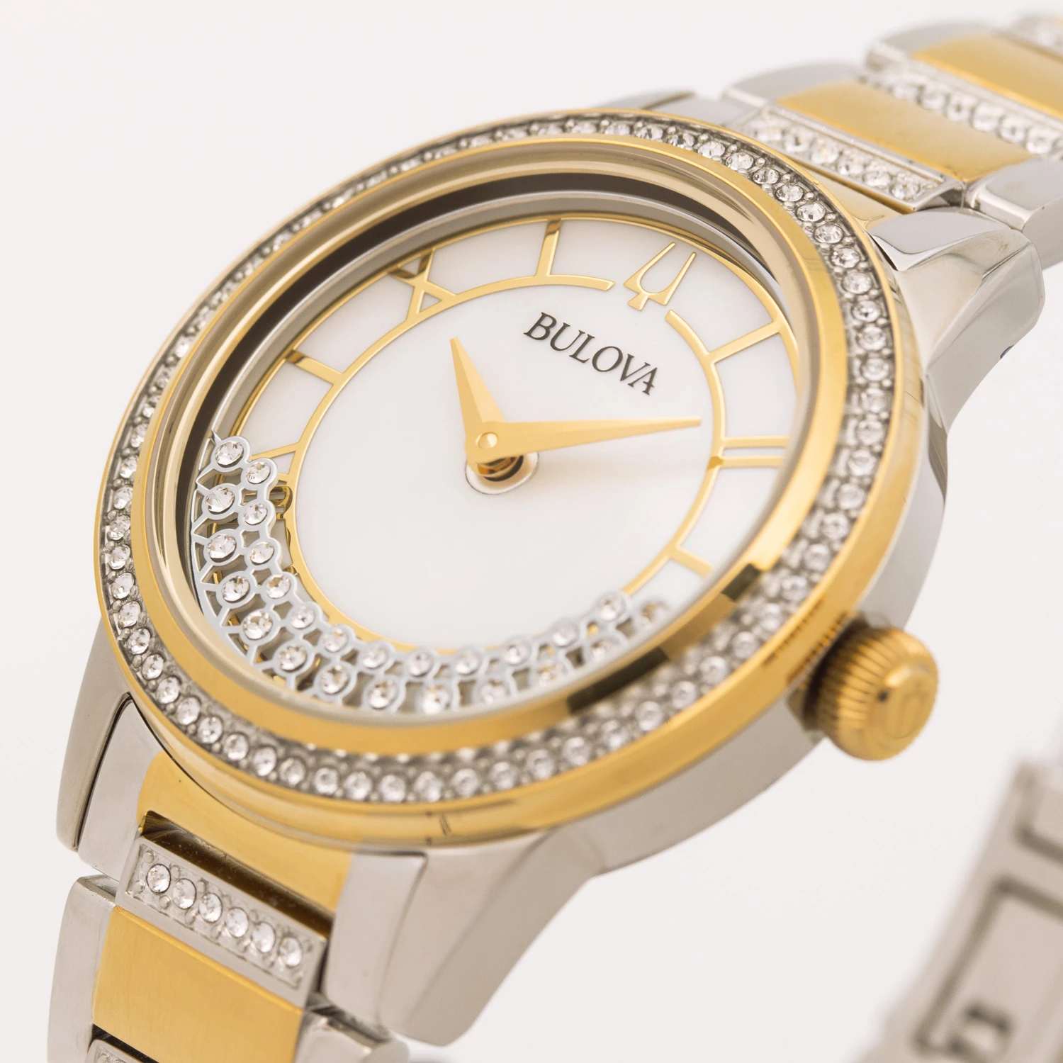prima Legítimo colgar Reloj de pulsera Bulova 98l245 para mujer, pulsera de acero con cristales| Relojes de mujer| - AliExpress