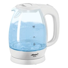 Чайник электрический ATLANTA ATH-2465 бел(Объем 1.7л, вращающийся корпус, отсек для хранения шнура, подсветка