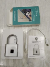KERUI, candado inteligente de huella digital con carga USB resistente al agua, candado con huella dactilar de 0,1 segundos, candado portátil antirrobo con huella dactilar