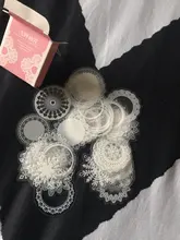 50 unids/pack de encaje blanco transparente caja Kawaii decoración pegatinas planificador Scrapbooking papelería japonesa diario pegatinas