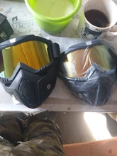 Máscara de esquí para hombre y mujer, gafas de seguridad con filtro para la boca a prueba de viento y de Motocross