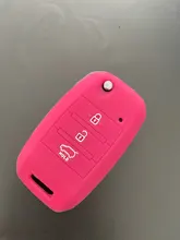 Funda de silicona para coche, cubierta de mando a distancia para KIA rio Sportage ceed Sorento cerato K2 K3 K4 K5, funda plegable con tapa y protección remota