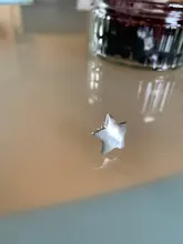 Pendientes de plata de ley 925 con forma de estrella para mujer, aretes de estrella, Plata 100%