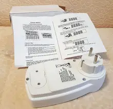 HiDANCE-medidores de potencia CA 220v, medidor de energía digital, medidor de vatios, UE, Analizador de toma de medición de coste de electricidad