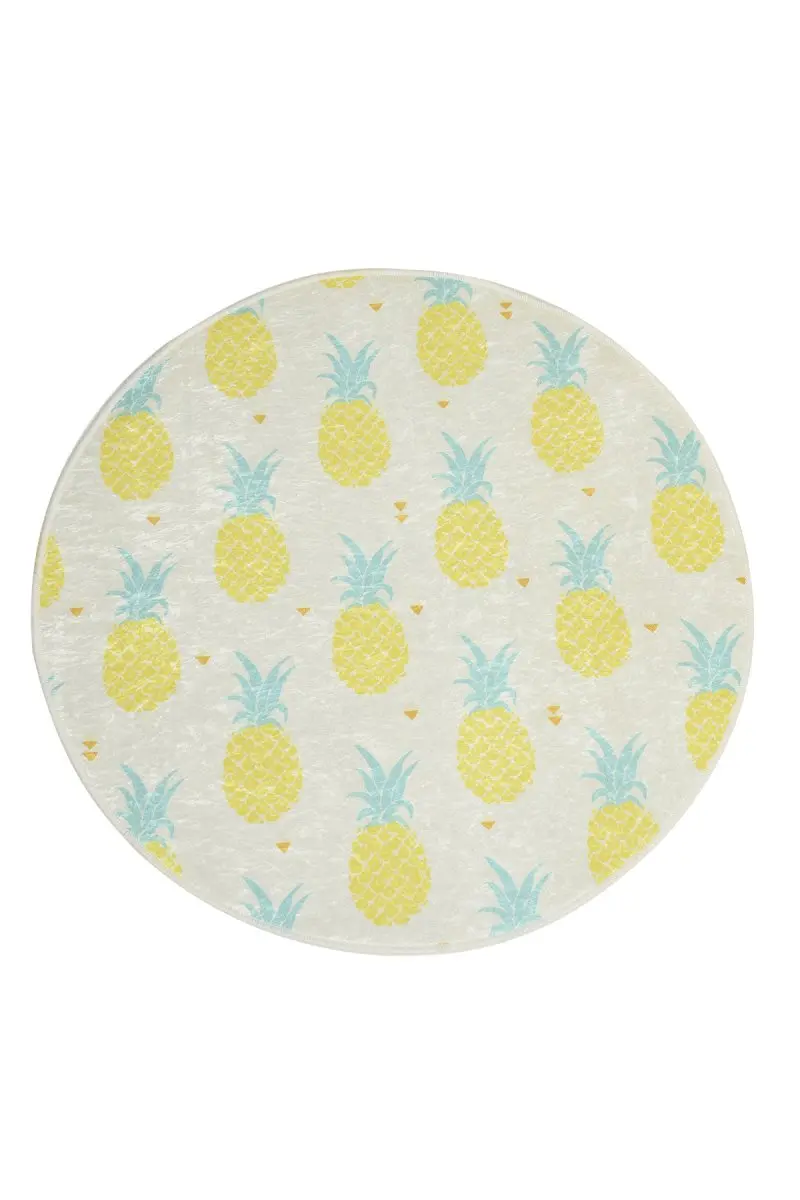 Коврик для ванной | коврик для ванной нескользящие Противоскользящие коврики ананас Djt диаметр 100 см