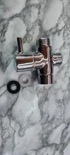 Diverter-Valve Shower-Tee-Adapter Bathroom-Accessories Water-Separator 3-Way Brass Adjustable
