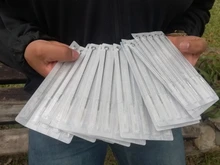 Agujas de tatuaje de acero desechables, delineador redondo para tatuar, equipo de tatuaje de alta calidad, 50 Uds.