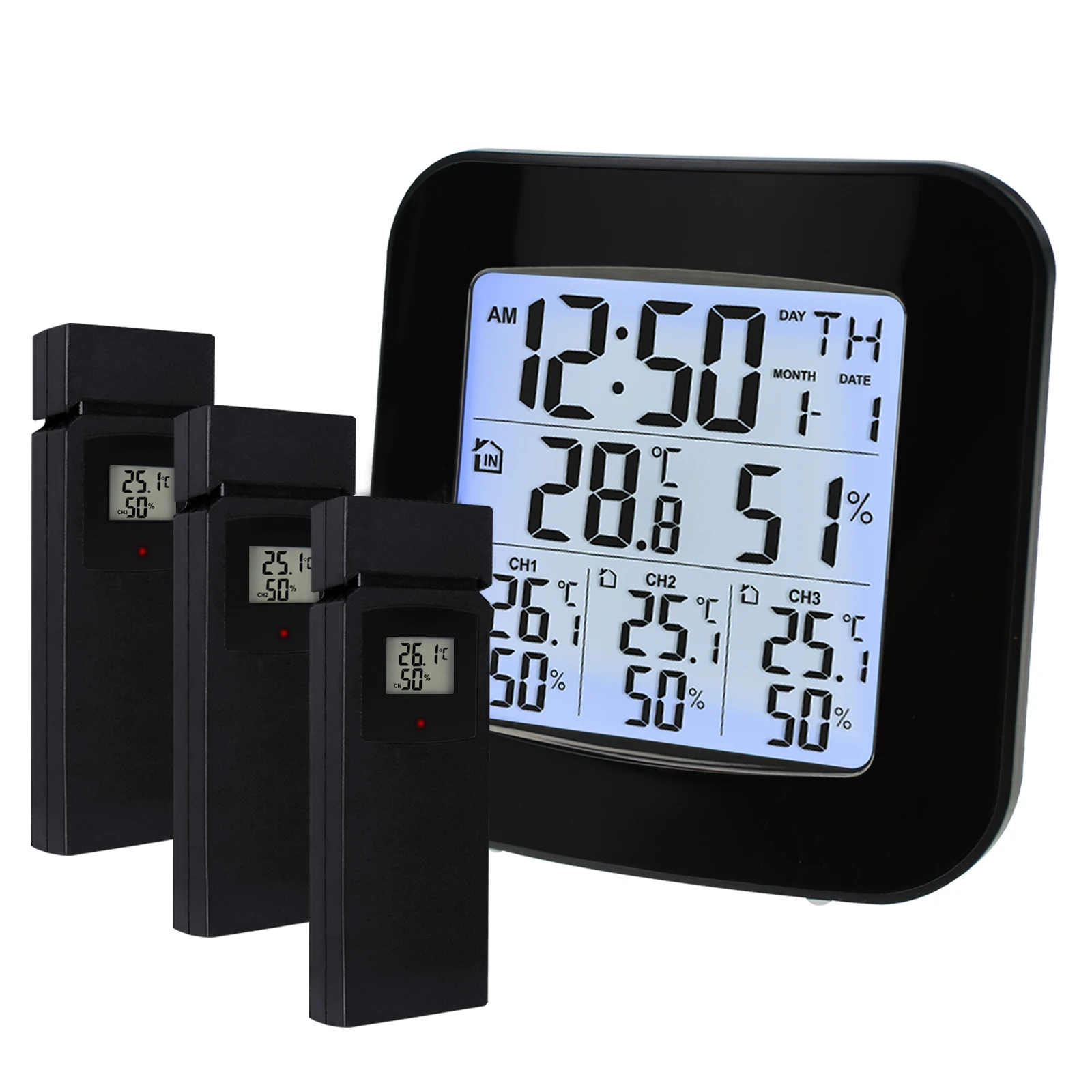 Weather Station Wireless Indoor Outdoor Thermometer / Hygrometer 3