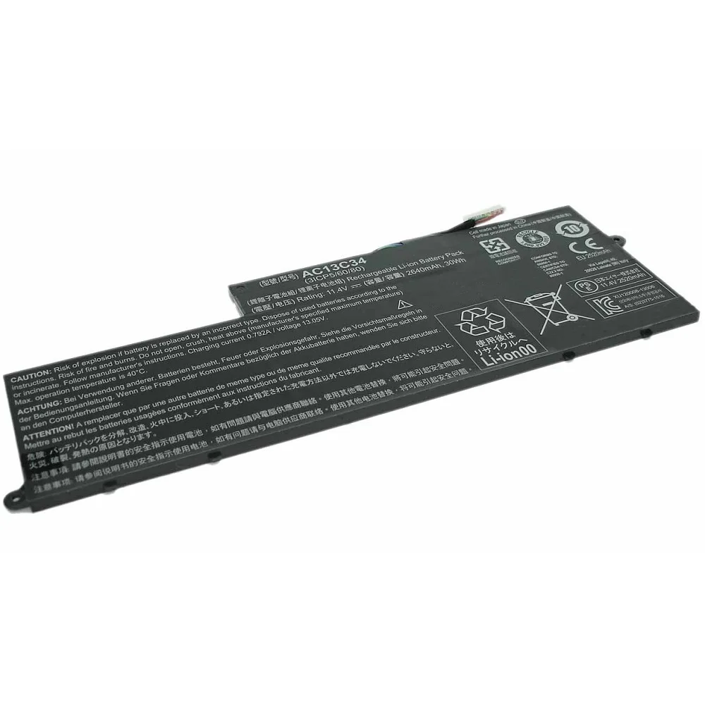 Аккумуляторная батарея для ноутбука Acer Aspire E3-112 11.4V 2640mAh 30Wh AC13C34 | Компьютеры и офис