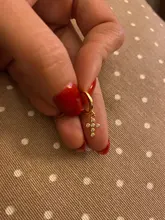 ROXI-pendientes de aro con Cruz para mujer, joyería de compromiso, plata 925, CZ, Kolczyki Damskie