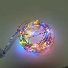 Led-String-Light Garland Battery-Operation Party-Decor Copper-Wire Christmas-Tree Wedding