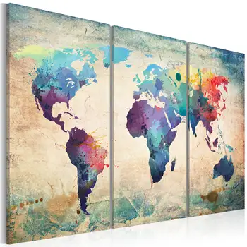 

Table-Board in rainbow color-triptych-60x40